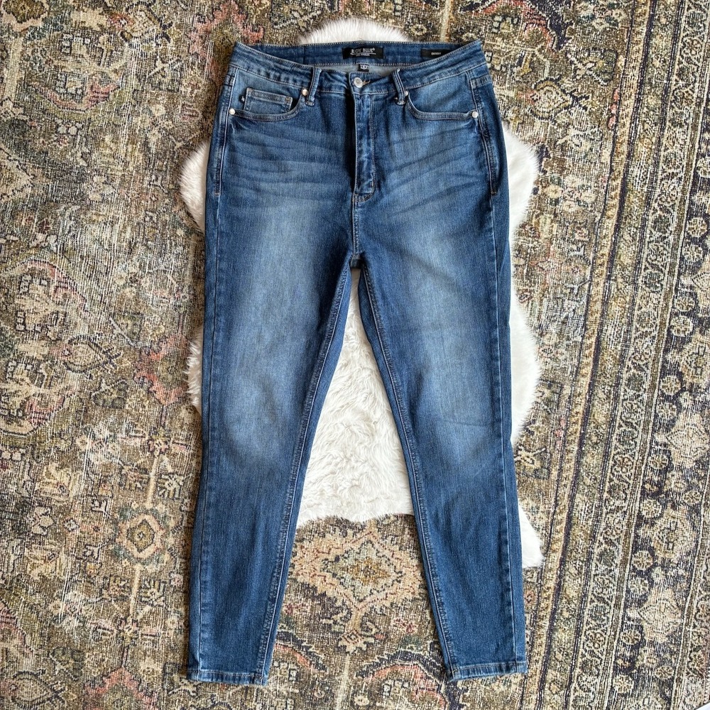 Judy Blue High Rise Skinny Jeans Medium Wash Size 13/31 Stretch Denim